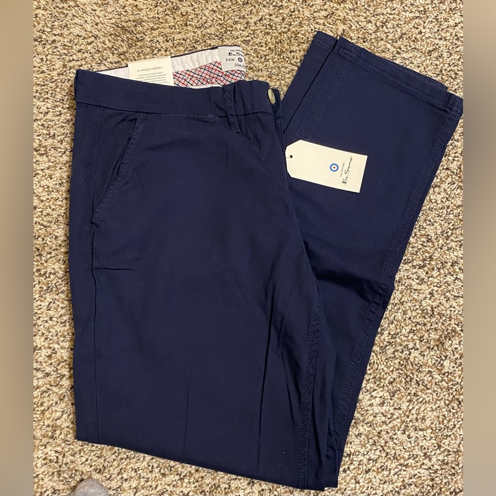 Ben Sherman Slim Fit Pants Slacks NWT Size 34x32 34/32